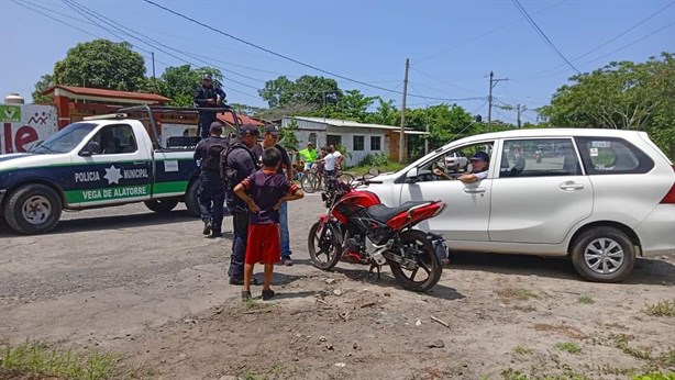 En accidente, trabajador resulta lesionado en Vega de Alatorre