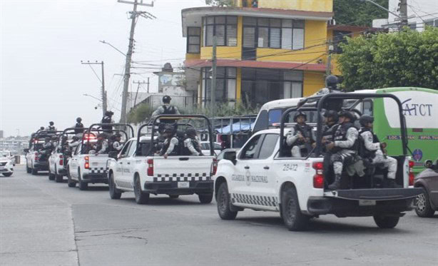 Refuerzo de seguridad en Tuxpan con 300 elementos militares