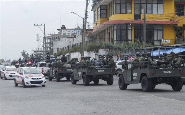 Refuerzo de seguridad en Tuxpan con 300 elementos militares