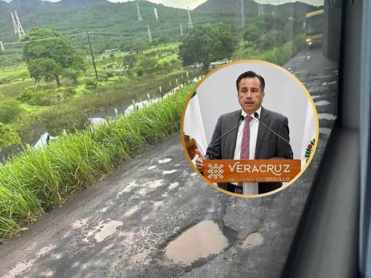 Anuncia Gobernador de Veracruz reparación de  vía de emergencia de Laguna Verde