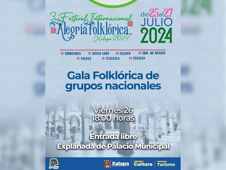 Xalapa vivirá por tercera vez el Festival Internacional Alegría Folklórica 2024