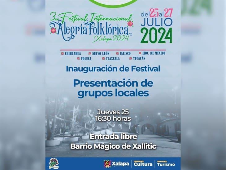 Xalapa vivirá por tercera vez el Festival Internacional Alegría Folklórica 2024