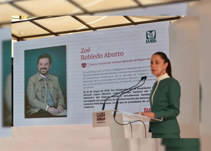 Claudia Sheinbaum ratifica a Zoé Robledo al frente del IMSS en su gabinete 