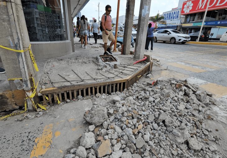 Reclaman obra inconclusa en avenida en Poza Rica; lleva casi un año 