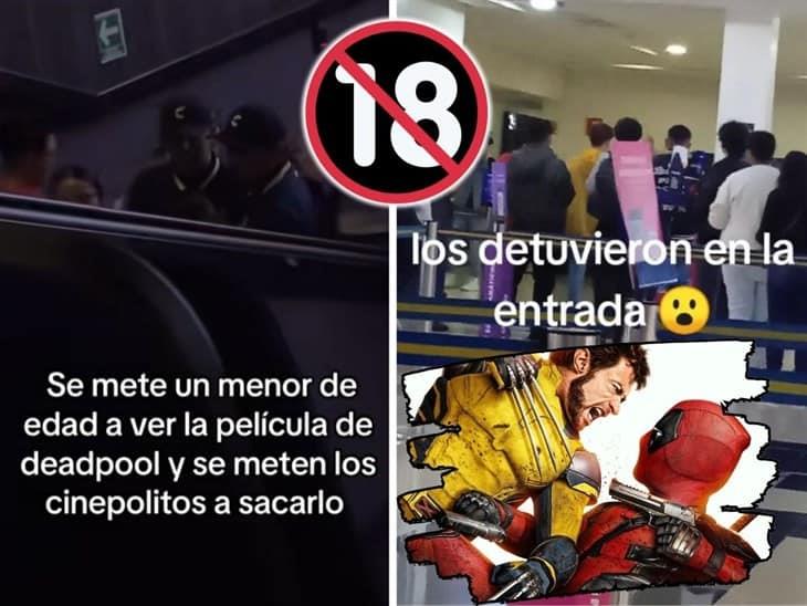 ¡Lo sacaron de la sala! Cinépolis prohíbe a menores de edad ingresar a ver Deadpool & Wolverine (+Video)