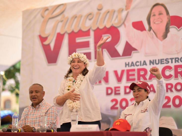 Promete Rocío Nahle gabinete cercano a la gente; invita a AMLO a despedirse de veracruzanos