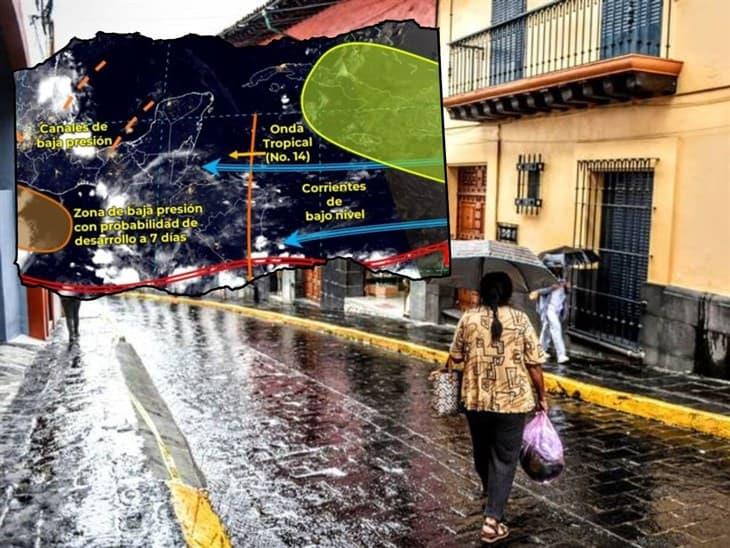 Julio concluirá con potencial de lluvias en Veracruz, no olvides tu paraguas