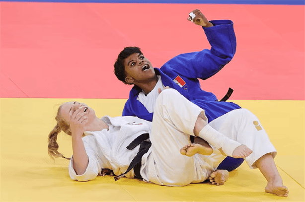 La judoca Prisca Awiti gana medalla de plata para México en Juegos Olímpicos 2024