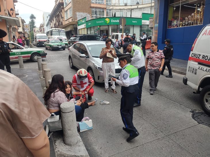 Joven es atropellada en el centro de Xalapa: ¿qué pasó?