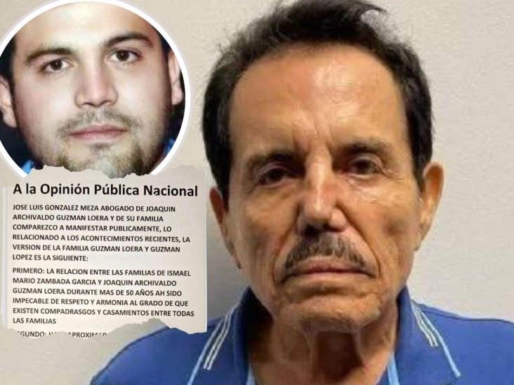 Mayo Zambada e hijo del Chapo Guzmán se entregaron voluntariamente a EU: abogado