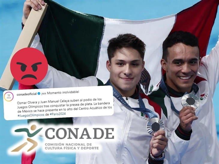 Usuarios en redes critican a la Conade tras la medalla obtenida por Osmar y Juan en París 2024