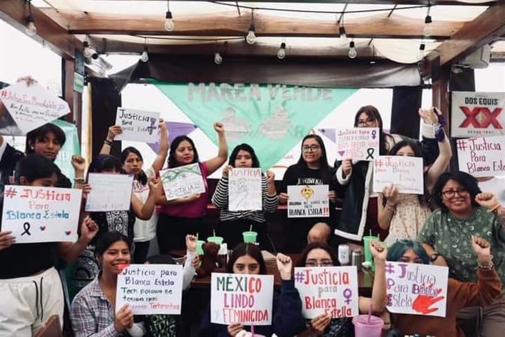 Mediante carteles, Marea Verde Altas Montañas exige justicia para Blanca Estela, orizabeña víctima de feminicidio en Tlaxcala