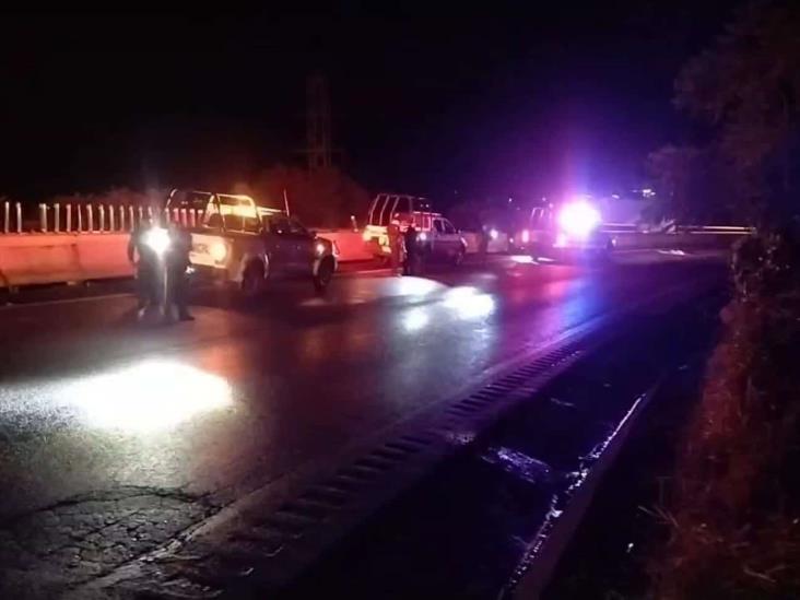 Sin identificar, sujeto arrollado en la autopista Orizaba-Puebla