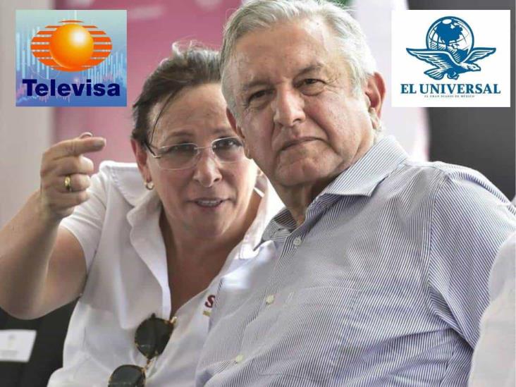 AMLO denuncia chantaje de Televisa y El Universal contra Rocío Nahle