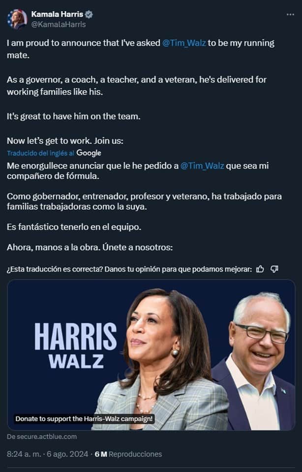 ¿Quién es Tim Walz? Gobernador de Minnesota y candidato a la vicepresidencia de Kamala Harris