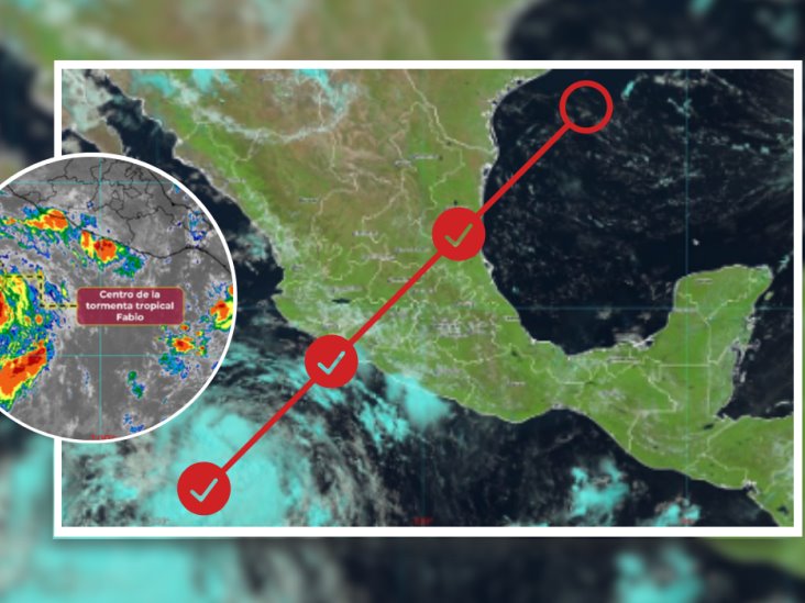 Tormenta tropical Fabio podría convertirse en huracán, así puedes seguir su trayectoria