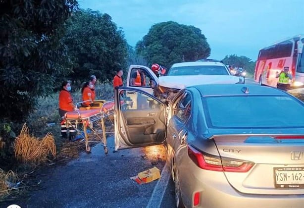 Choque en la Atalaya, Tierra Blanca, deja 4 muertos y dos heridos