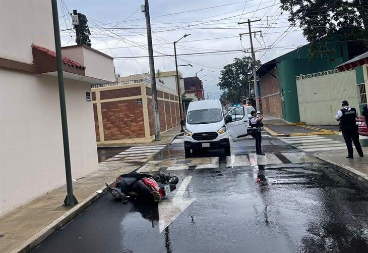 Accidente en Colonia Barrio Nuevo de Orizaba deja una persona lesionada