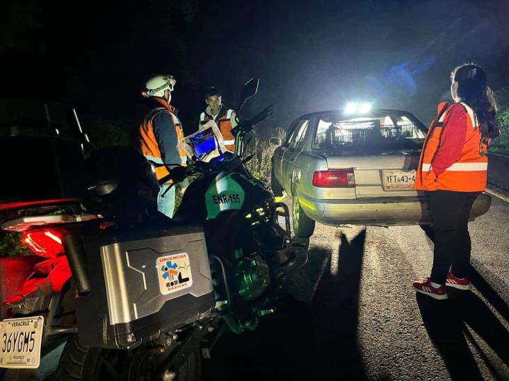 Se impacta contra autobús fantasma en carretera Perote-Teziutlán