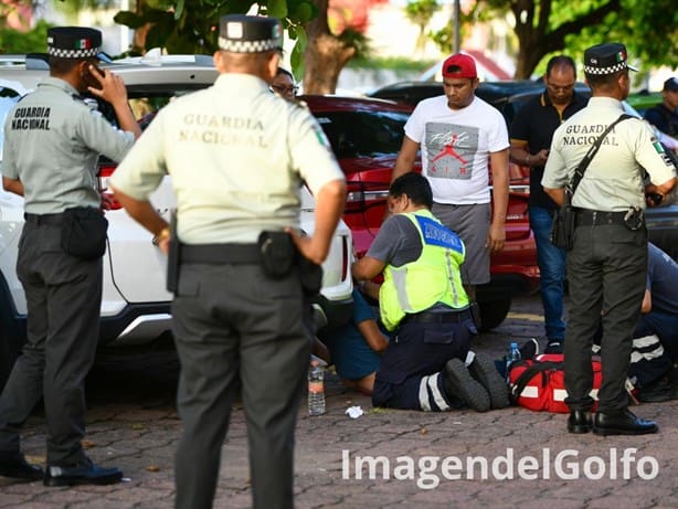 Se registra movilización policiaca en Plaza Mocambo de Boca del Río, hablan de un intento de secuestro