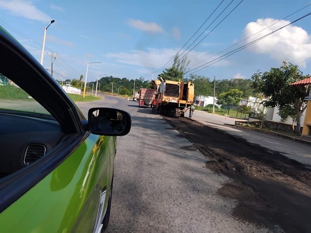 Por obra limitan circulación en carretera de Poza Rica a Sierra Totonaca