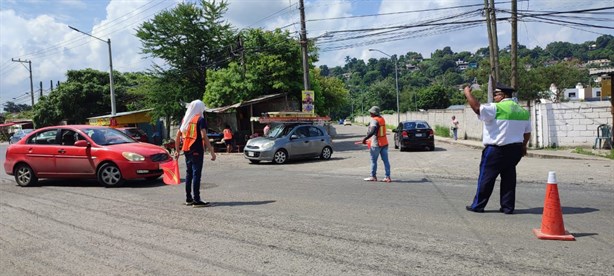 Por obra limitan circulación en carretera de Poza Rica a Sierra Totonaca