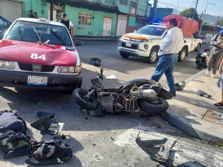 Accidente en Colonia Lourdes, de Orizaba