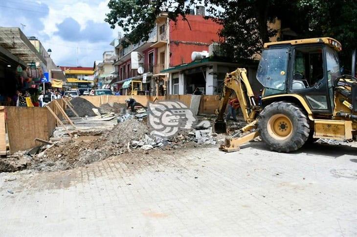 Obra en la calle Lucio de Xalapa se entregará antes de tiempo, asegura Ahued