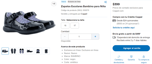 Regreso a clases: Oferta en zapatos escolares por menos de 400 pesos