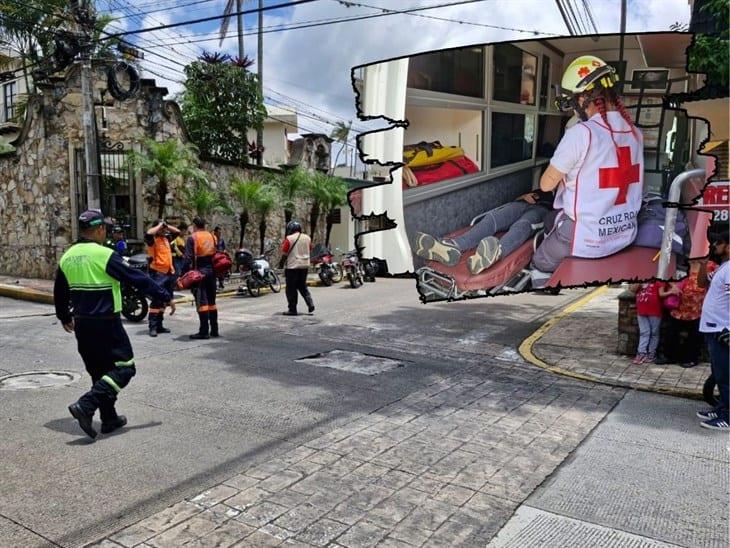 Motociclista adolescente se lesiona tras chocar en el Fraccionamiento San José de Córdoba