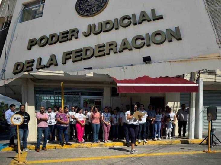 Protestan contra Reforma al Poder Judicial en Poza Rica; temen represalias