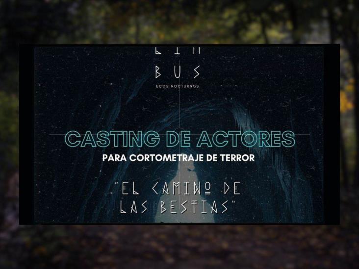 ¡Alerta de casting! Buscan actores en Xalapa para cortometraje de terror