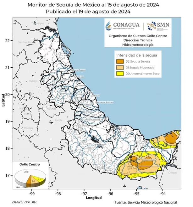 Estos son los municipios que aún presentan sequía en el estado de Veracruz