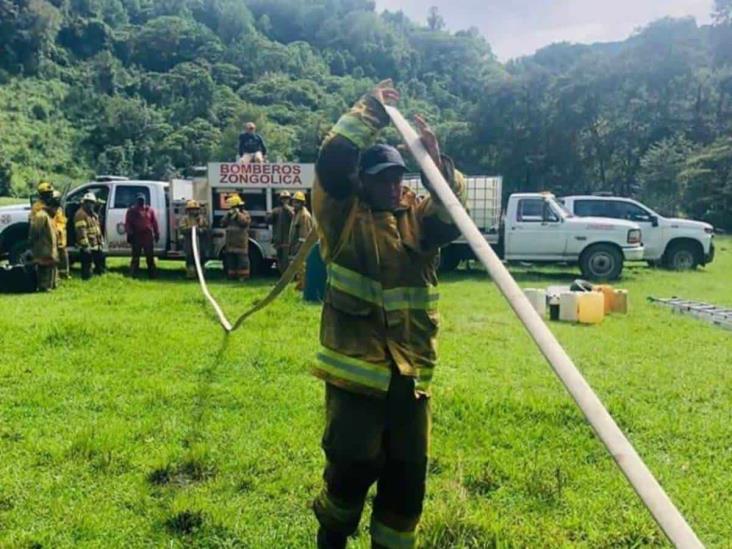 Bomberos de Zongolica cumplen 10 años de atención a emergencias