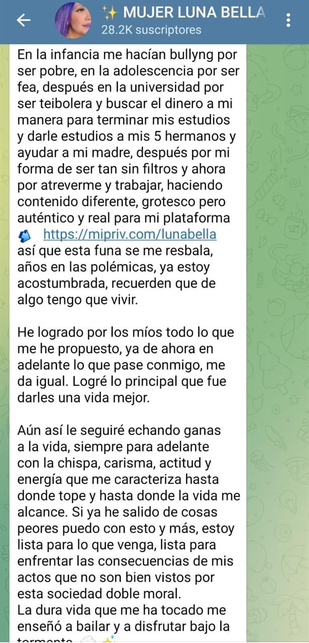 Luna Bella compra terreno tras escándalo en el Metro y lo presume