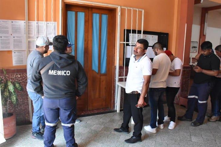 Realizan elección para renovación sindical de trabajadores ferrocarrileros en Orizaba