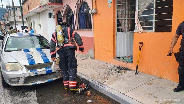 Se registra incendio al interior de un domicilio de Orizaba