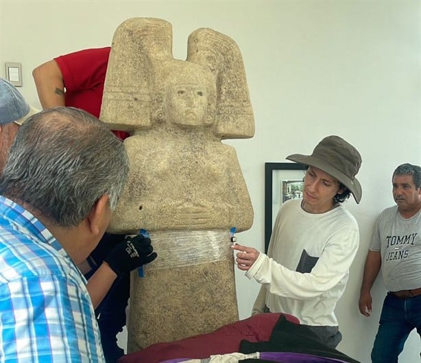 Escultura de la joven de Amajac regresa a Álamo; concluyó su restauración en el INAH