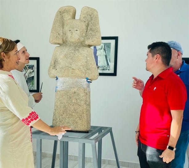 Escultura de la joven de Amajac regresa a Álamo; concluyó su restauración en el INAH