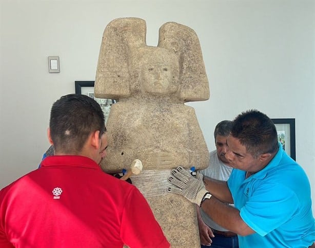 Escultura de la joven de Amajac regresa a Álamo; concluyó su restauración en el INAH