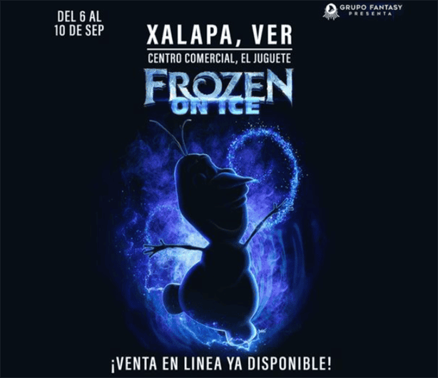 Llega Frozen On ice a Xalapa: estas son las fechas y costo de los boletos 