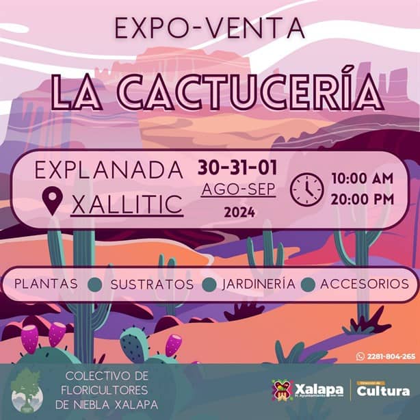 ¿Amante de los cactus? ¡No te pierdas esta Expo-venta en Xallitic!