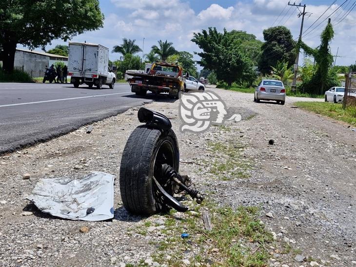 Accidente múltiple en Carretera Córdoba-Boca del Río deja una mujer lesionada