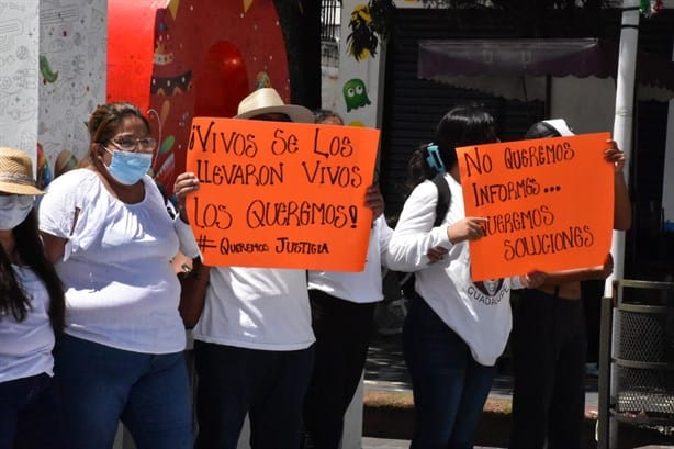 Buscamos a nuestros hijos, no a los culpables: familias de desaparecidos en Veracruz