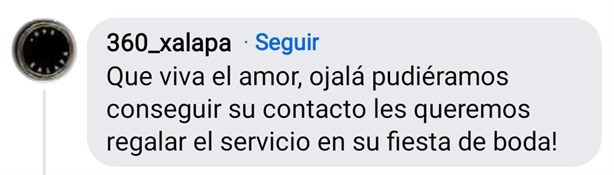 Jóvenes se comprometen afuera de la iglesia de El Dique en Xalapa; ¡y negocios les regalan cosas!