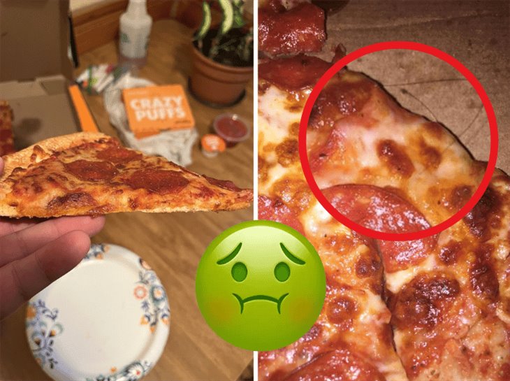 ¡Llevaba sorpresa!; se viraliza pizza con cabellos en Little Caesars de Xalapa