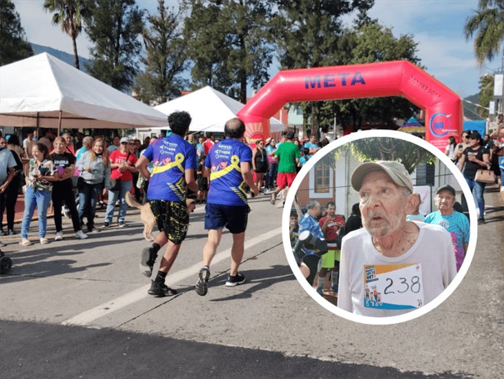 Más de 200 adultos mayores participan en la carrera Abuelito soy tu nieto en Río Blanco