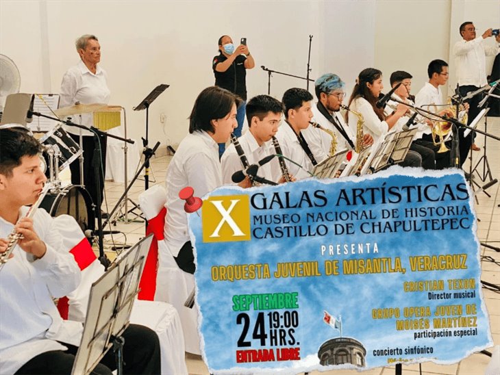 Orquesta Juvenil de Misantla ofrecerá concierto en el Castillo de Chapultepec