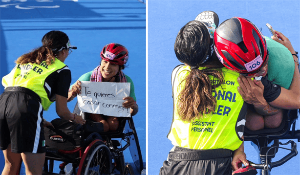 Brenda Osnaya atleta mexicana, propone matrimonio a su entrenadora en juegos paralímpicos París 2024