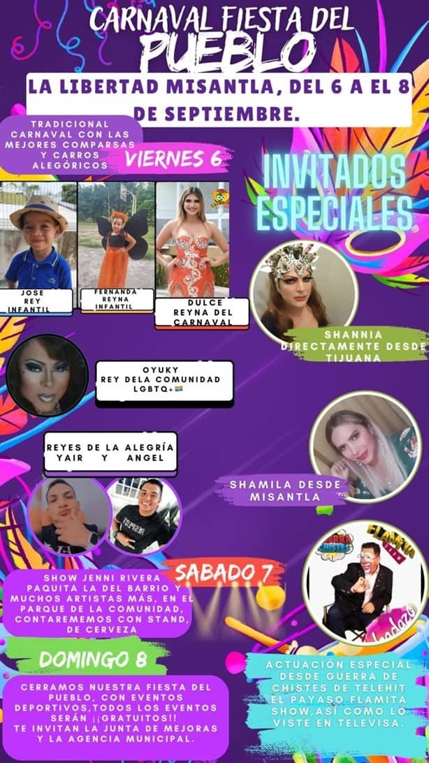 El color y la música inundarán las calles de comunidad de Misantla por carnaval